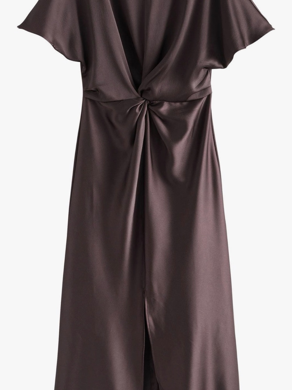 next Chocolate-Brown Twist-Front Maxi Dress